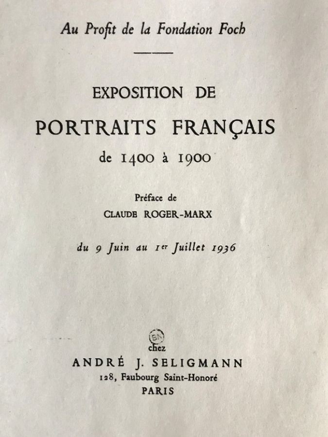 Viau - Exposition de Portraits Français 1936