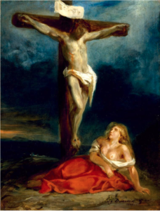 Le Christ en croix et Madeleine