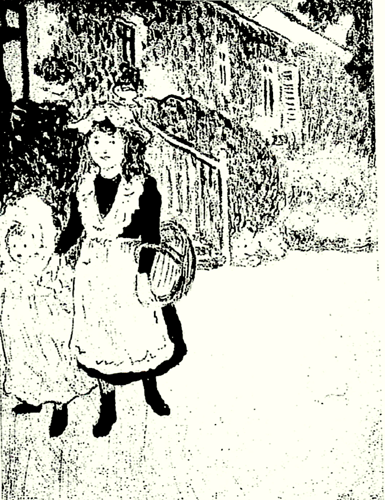Enfants dans un jardin, Villennes