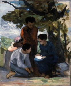 Honoré Daumier - Groupe d'enfants sous un arbre