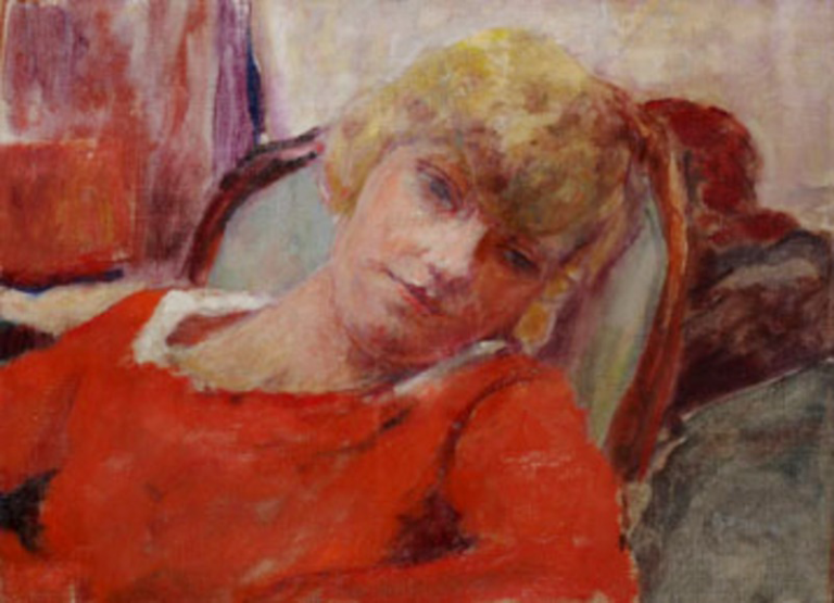 Pierre BONNARD - La jeune fille au corsage rouge