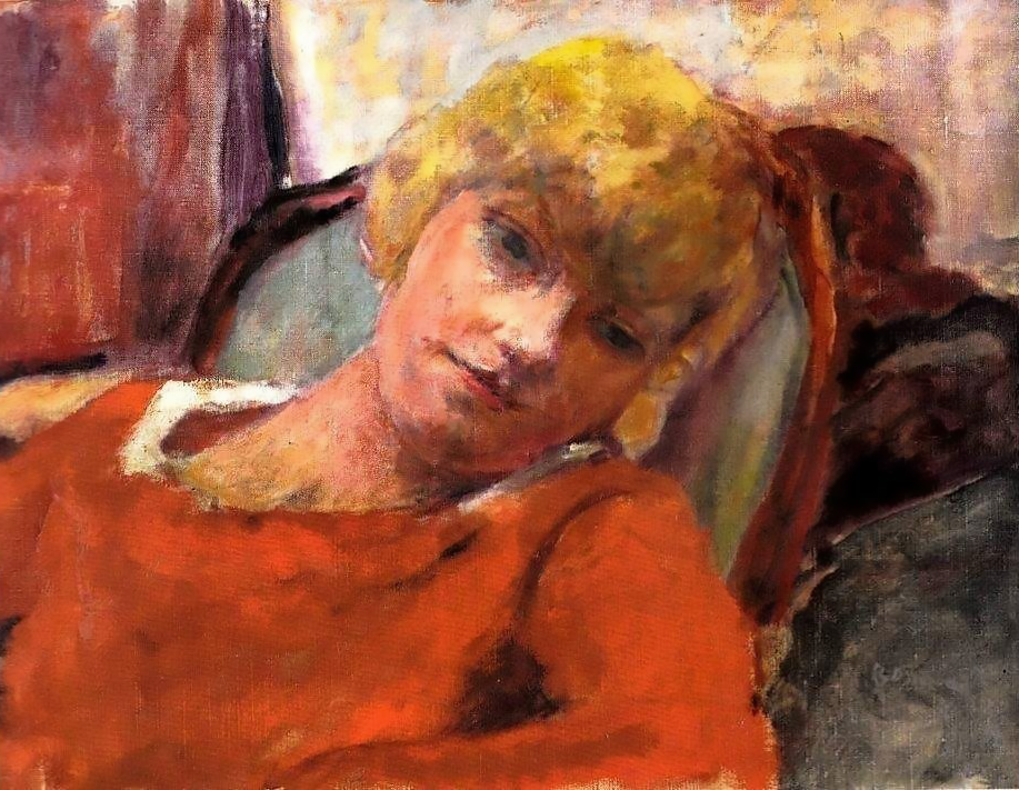 Pierre BONNARD - La jeune fille au corsage rouge