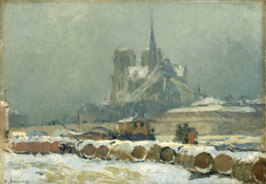 Albert LEBOURG - Notre Dame de Paris, neige