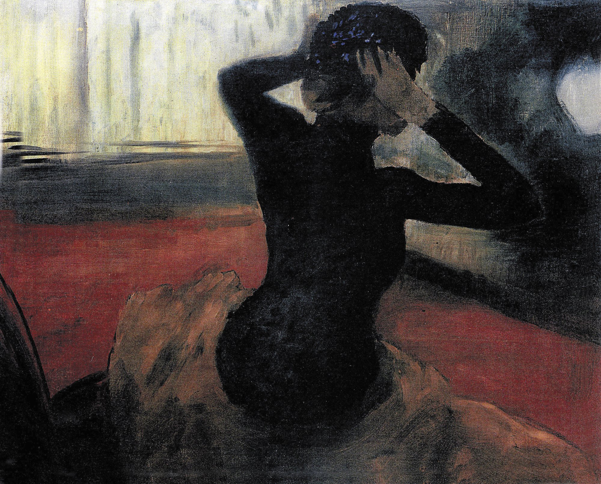 Edgar DEGAS - Femme se coiffant