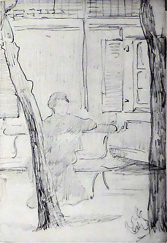 Édouard MANET - Madame Manet au jardin