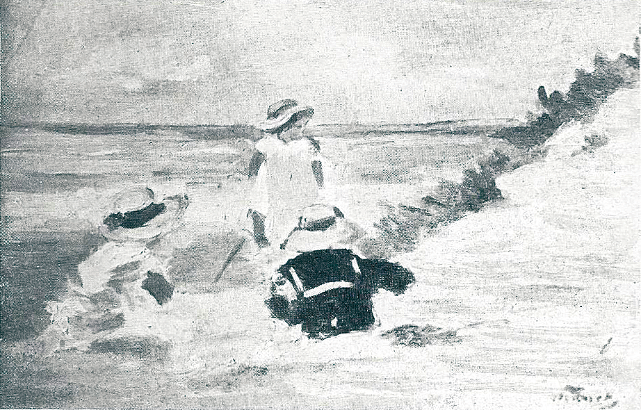 Édouard MANET - Trois enfants jouant sur la plage de Berck