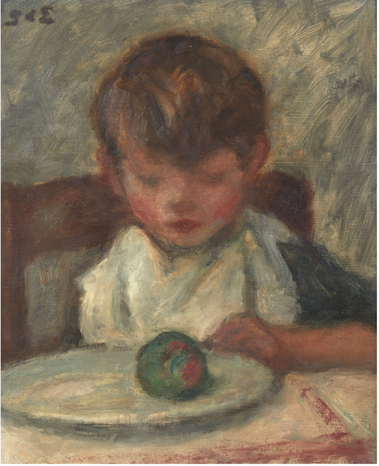 Enfant à la pomme