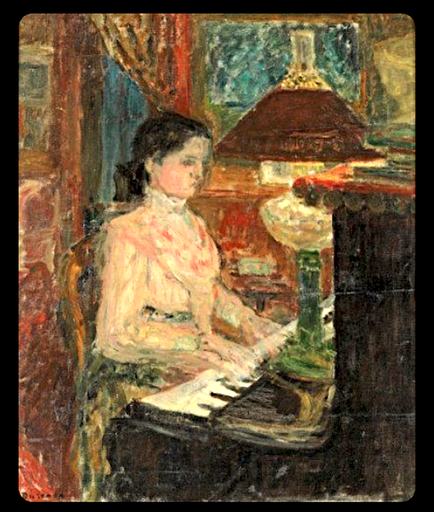 Jeune fille au piano