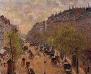 Boulevard Montmartre, au printemps