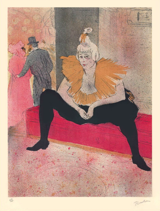 Henri DE TOULOUSE-LAUTREC - La Clownesse assise