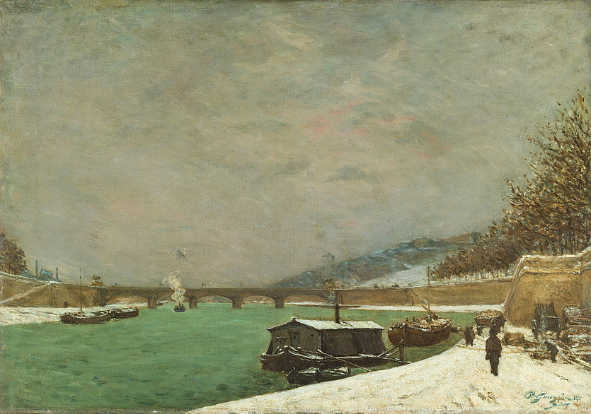 Paul GAUGUIN - La Seine au pont d'Iena, temps de neige