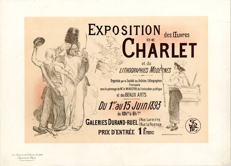 Affiche de l'Exposition Charlet