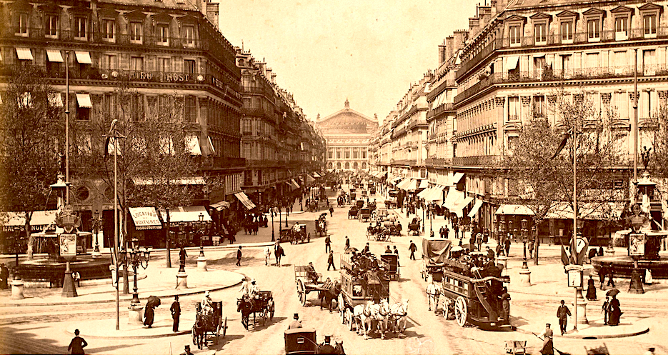 La nouvelle avenue en direction de l’Opéra
