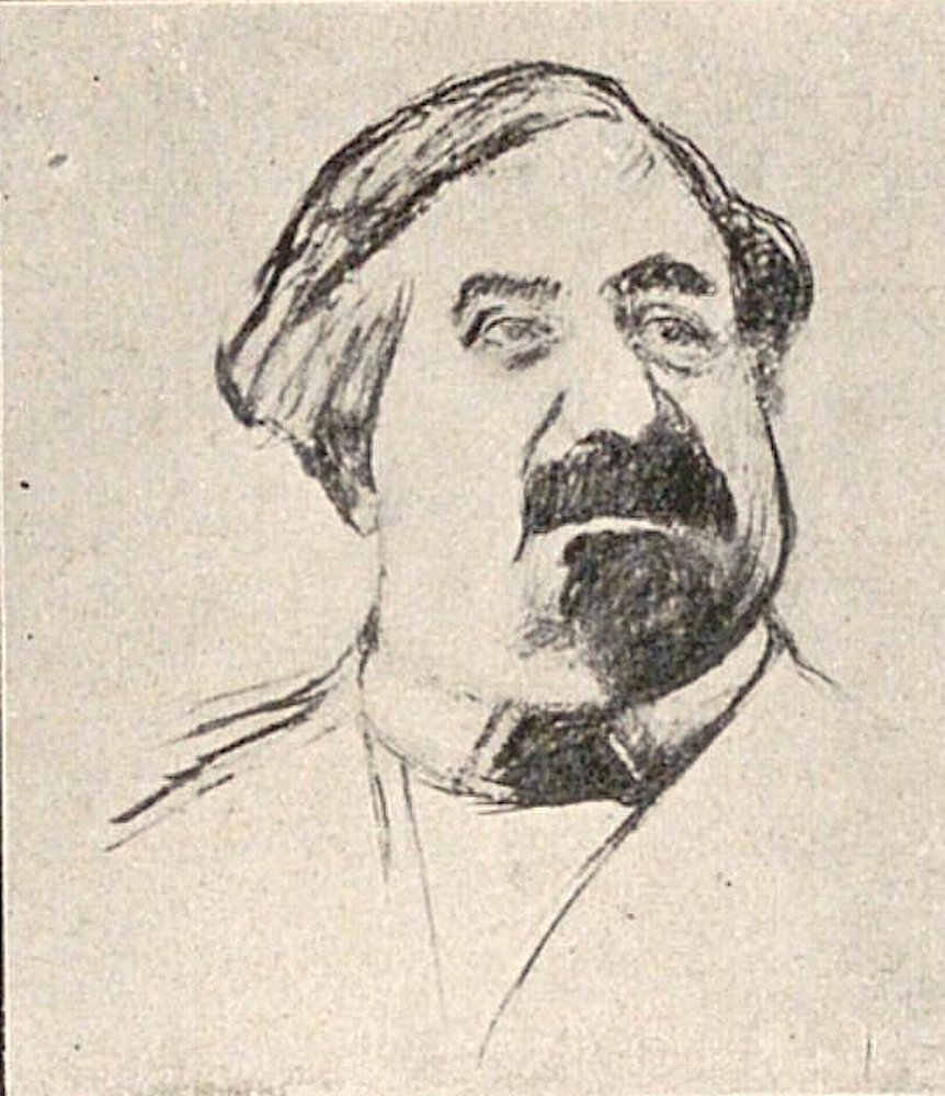 Tête d'homme à la moustache et à la barbiche