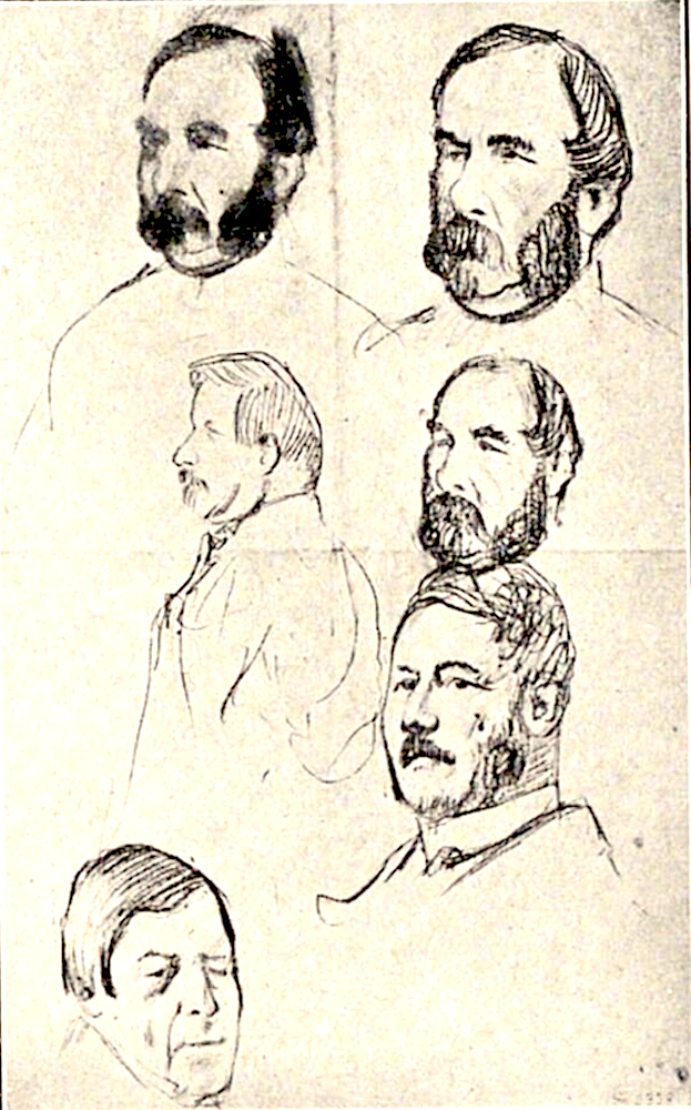 Têtes d'hommes
