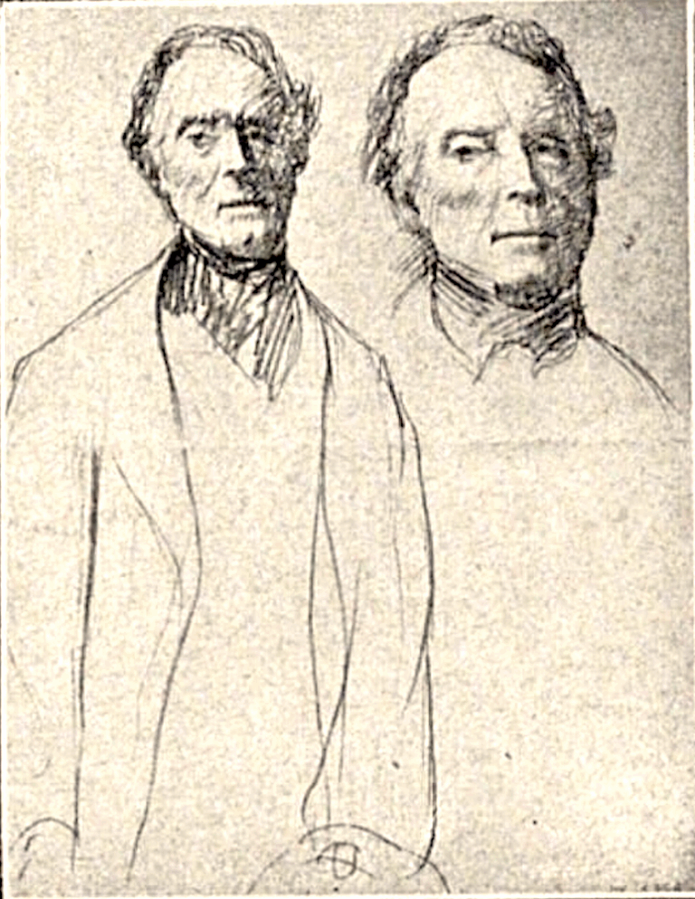 Têtes d'hommes étude