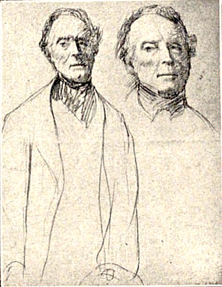 Têtes d'hommes étude