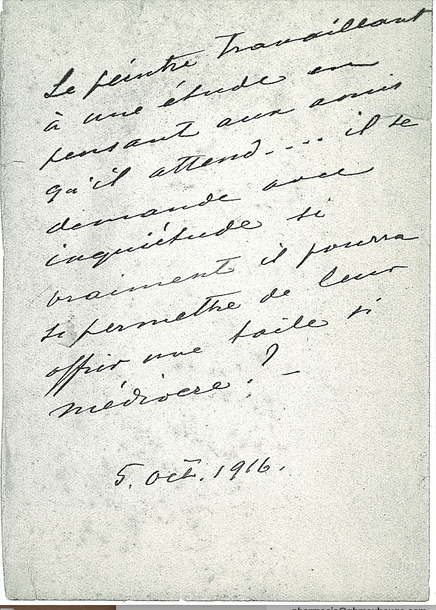 1916- lettre de Viau aux Brown