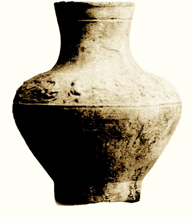 GV2335- Vase funéraire, la panse sphérique