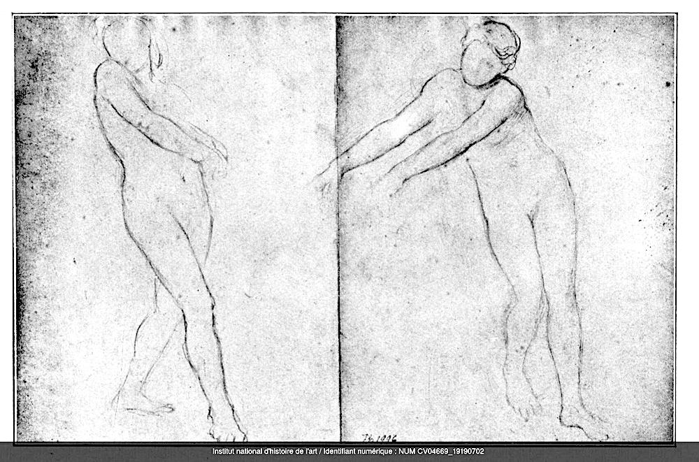 GV2324- Edgar DEGAS-Deux études de nu