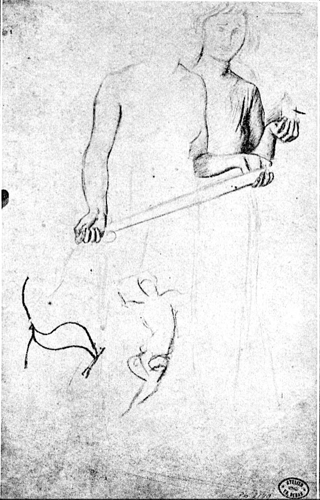 GV2323-Edgar DEGAS-études de figures