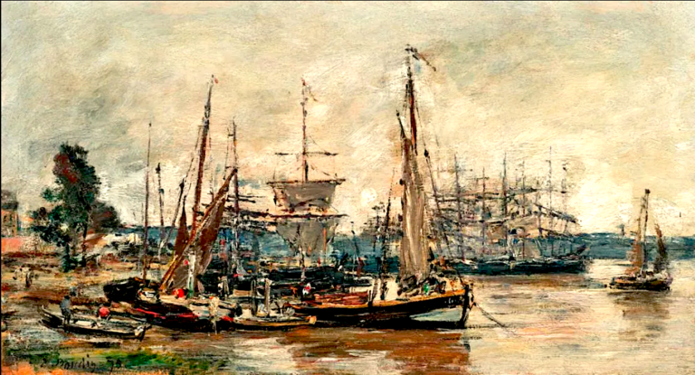 Eugène BOUDIN - Le port de Bordeaux