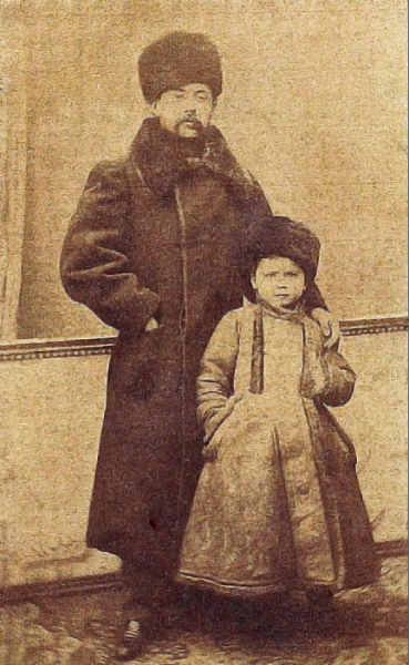 George Viau et son père à Saint-Pétersbourg en 1864