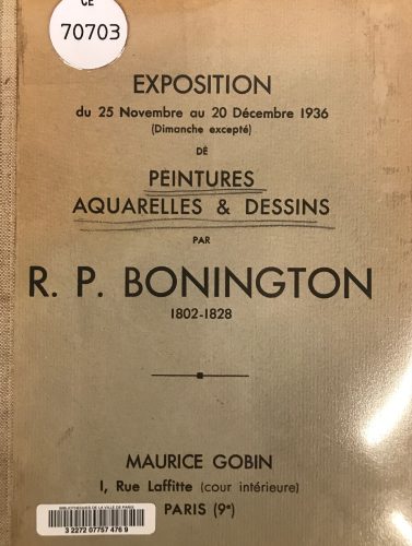 1936 Exposition Bonington