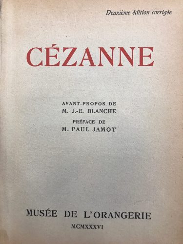 1936 Exposition Cézanne à L'Orangerie