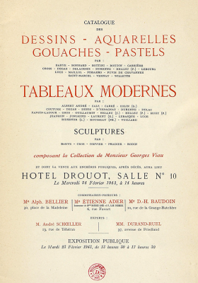 Vente George Viau 24 février 1943 Hôtel Drouot.png