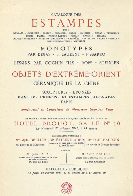 Vente George Viau 26 février 1943 Hôtel Drouot.png