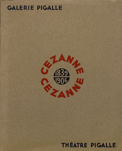 Exposition Cézanne Galerie Pigalle 1930